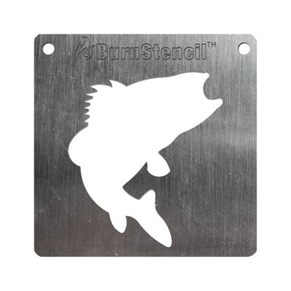 BurnStencil® - Fish (Bass) (Mini)