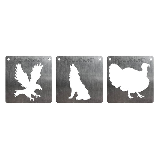 BurnStencil® - Wildlife 3 Pack