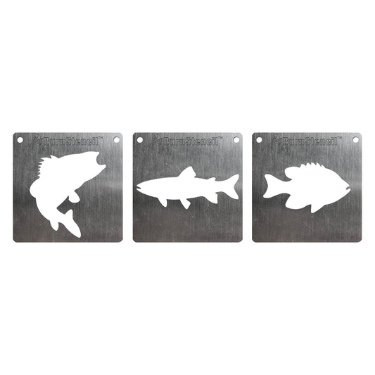 BurnStencil® - Freshwater Fish 3 Pack