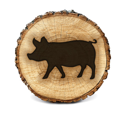 Wood Burning Stencil - Pig